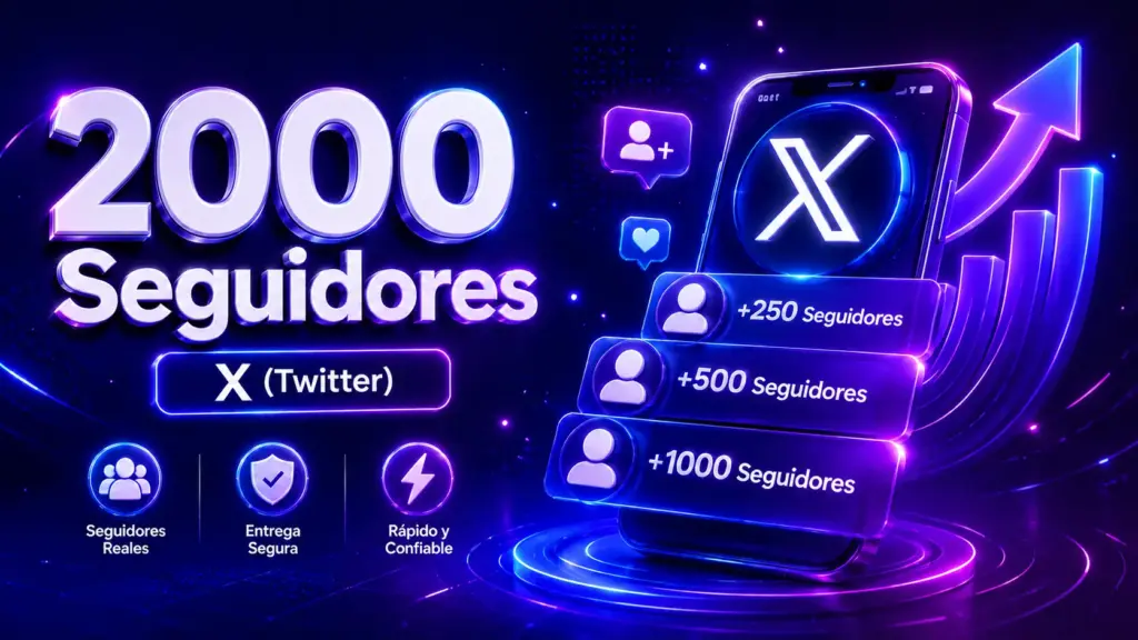 2000 seguidores twitter