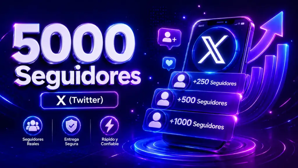 5000 seguidores twitter